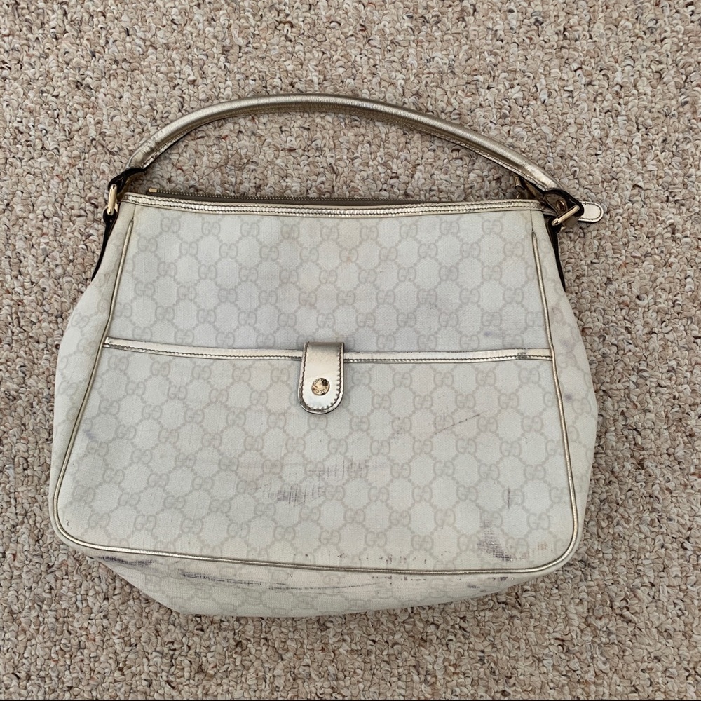 Gucci Signature White Handbag